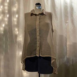 Brandy Melville Blouse High-Low Top